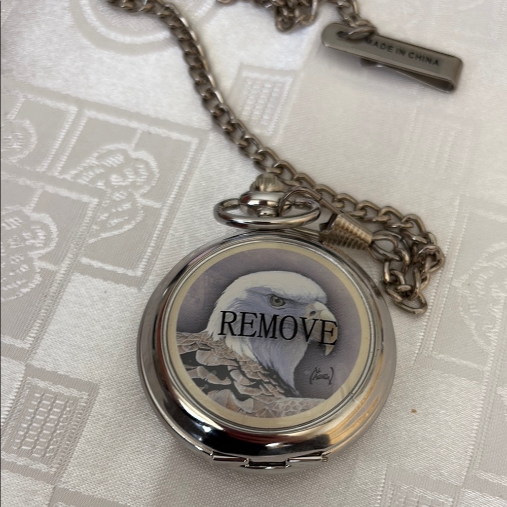Bald Eagle Pocket Watch Al Agnew Westminster